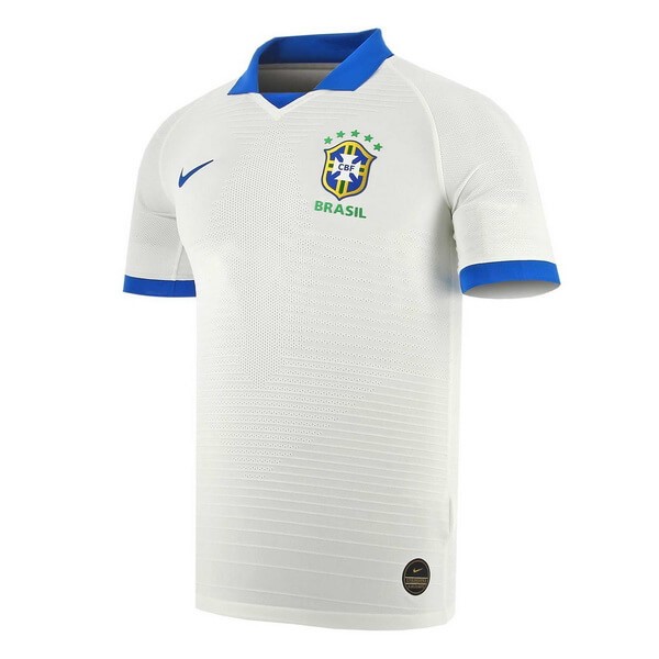 Tailandia Camiseta Brasil Replica Segunda Ropa 2019 Blanco